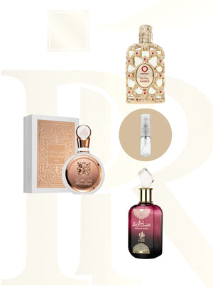 FEMININO - COMBO FASCINANTE (1Royal, 1Fakhar Rose, 1Sabah) 5ml