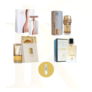 COMBO 5ml - LUXO E PODER (1leonie, 1Al NASHAMA, 1Musamam, 1Fleur)
