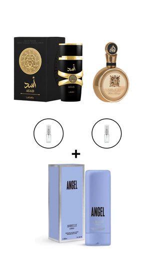 COMBO (5ML ASAD + 5ML FAKHAR EXTRAIT + 200ML ANGEL ISABELLE)