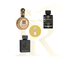COMBO ELITE MASCULINO - 5ml (1fakhar extrait, 1oud for GLORY, 1club)