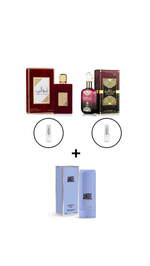 COMBO (5ml AMEERAT Al Aráb + 5ml Sabah + ANGEL ISABELLE 200ml)